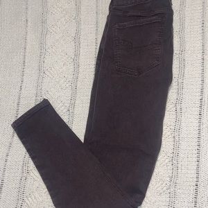 American Eagle Maroon Jegging -6